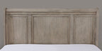 CM7568 4 pc Everly quinn gracie oaks Wells gray finish wood queen bed set with footboard drawers