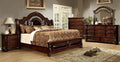 CM7588 4 pc Astoria grand claudia flandreau brown cherry finish wood queen bedroom set
