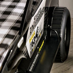 CM7641 Hokku designs speed jump raised racing car style design twin size kids bed w/ LED lights