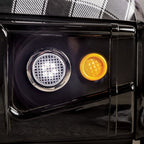 CM7641 Hokku designs speed jump raised racing car style design twin size kids bed w/ LED lights