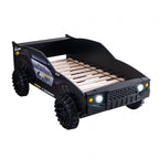 CM7641 Hokku designs speed jump raised racing car style design twin size kids bed w/ LED lights