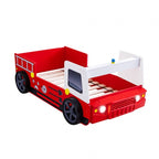 CM7644 Hokku designs Fierstall fire truck style design twin size kids bed w/ LED lights