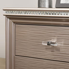 CM7901RG-D Rosdorf park Allie rose gold finish wood art deco design 6 drawer dresser with acrylic legs