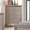 CM7901RG-C Rosdorf park Allie rose gold finish wood art deco design 4 drawer tall chest with acrylic legs and handles