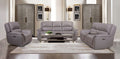 CM9910ST-2PC 2 pc Darby home co gorgius grey top grain leather match sofa and love seat power motion recliners and USB plugs