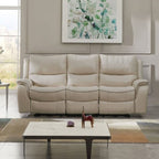 CM9911BG-2PC 2 pc Henricus beige fabric sofa and love seat set recliner ends