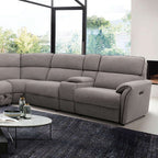 CM9928SM-PM 3 pc Osanna warm grey boucle fabric sectional sofa with power recliner ends power adjustable headrests