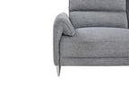 CM9938GY-R 2 pc Brande grey chenille fabric sectional sofa with power motion recliner and chaise