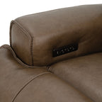 Dallas Cocoa Brown Top Grain Leather Match 2-Piece Power Zero Gravity Sofa & Love Seat Set – CM9945-FOCO-PM-2PC