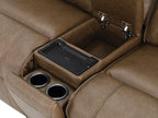 Dallas Cocoa Brown Top Grain Leather Match 2-Piece Power Zero Gravity Sofa & Love Seat Set – CM9945-FOCO-PM-2PC