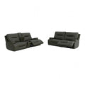Dallas Dark Olive Green Top Grain Leather Match 2-Piece Power Zero Gravity Sofa & Love Seat Set – CM9945-FOGR-PM-2PC