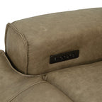 Dallas Warm Taupe Top Grain Leather Match 2-Piece Power Zero Gravity Sofa & Love Seat Set – CM9945-FOTA-PM-2PC