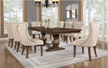 D42-9PC 9 pc Darby home co richmond antique rustic walnut finish wood dining table set