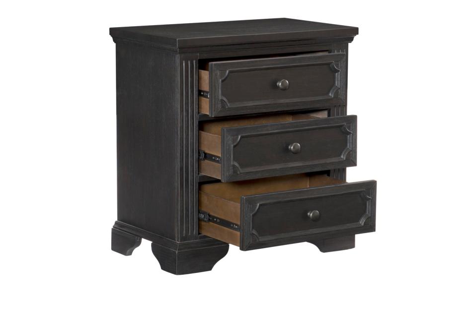 Homelegance 1647-4PC 4 pc Darby home co bolingbrook charcoal finish wood bedroom set with drawers