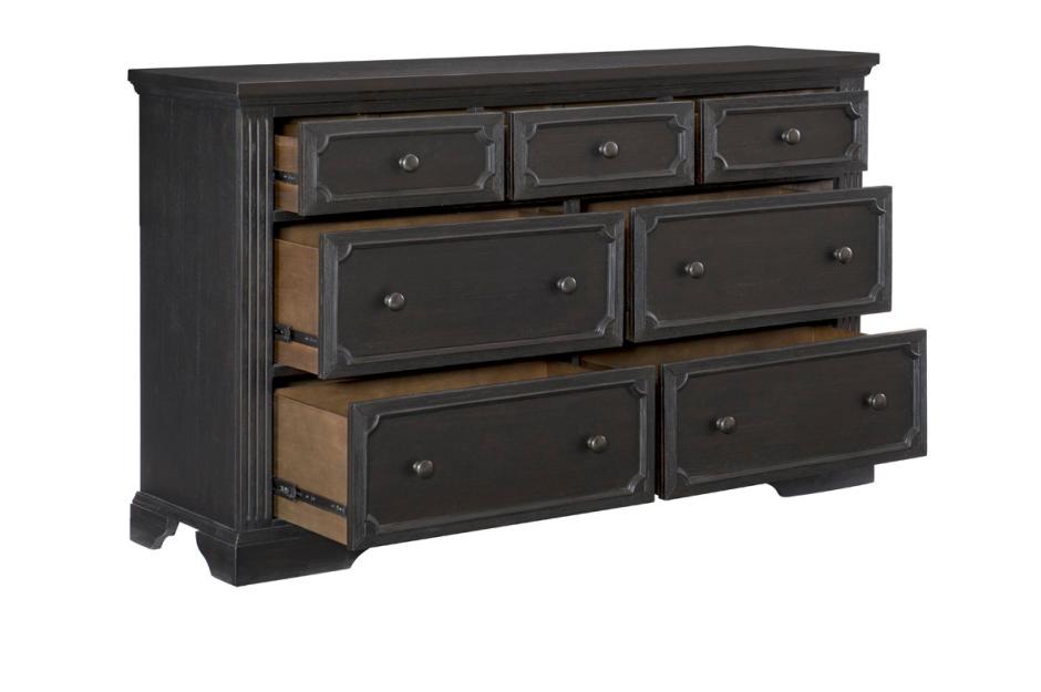 Homelegance 1647-4PC 4 pc Darby home co bolingbrook charcoal finish wood bedroom set with drawers