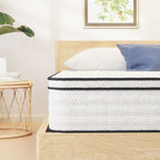DM-2112-Q  Salvia 12" hybrid queen mattress with inner spring coils and breathable euro foam topper