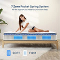 DM-2112-EK  Salvia 12" hybrid Eastern King mattress with inner spring coils and breathable euro foam topper