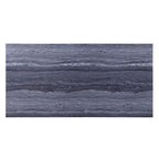 Acme DN00221-22 7 pc Cambrie mirrored silver metal and faux assure blue marble top dining table set