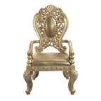 Acme DN00457 7 pc Astoria grand seville antique gold finish wood french inspired grand dining room set