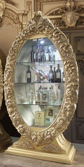 Acme DN00460 Astoria grand seville antique gold finish wood french inspired curio china cabinet