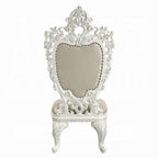 Acme DN00678 7 pc Vanaheim antique white finish wood 18th century french inspired baroque ornate dining table set