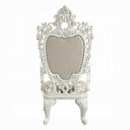 Acme DN00678 7 pc Vanaheim antique white finish wood 18th century french inspired baroque ornate dining table set