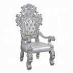 Acme DN00689 7 pc Valkyrie grey finish wood 18th century french inspired baroque ornate dining table set