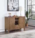 Acme DN01133 Laurel foundry pascaline rustic brown and oak finish wood country style buffet server cabinet