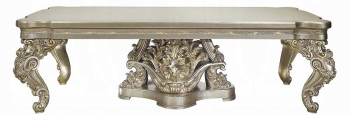 Acme DN01197-7PC 7 pc Astoria grand Danae champagne finish wood 18th century french inspired baroque ornate dining table set
