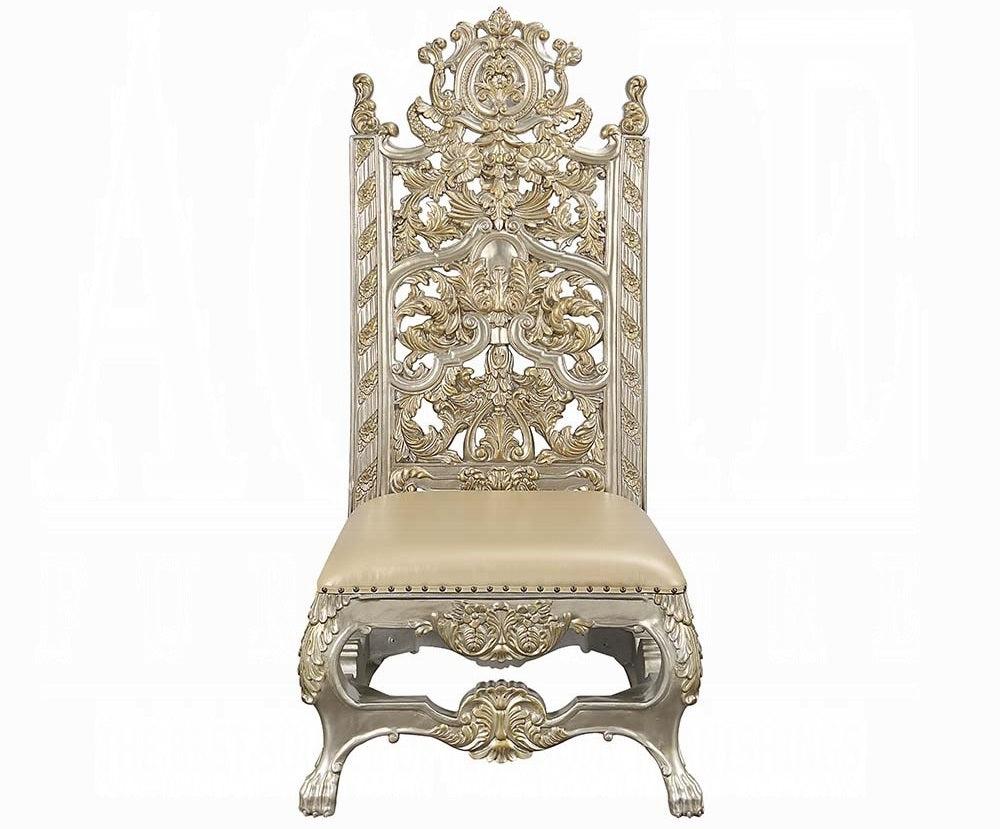 Acme DN01197-7PC 7 pc Astoria grand Danae champagne finish wood 18th century french inspired baroque ornate dining table set