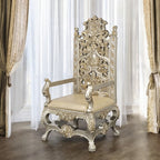 Acme DN01197-7PC 7 pc Astoria grand Danae champagne finish wood 18th century french inspired baroque ornate dining table set