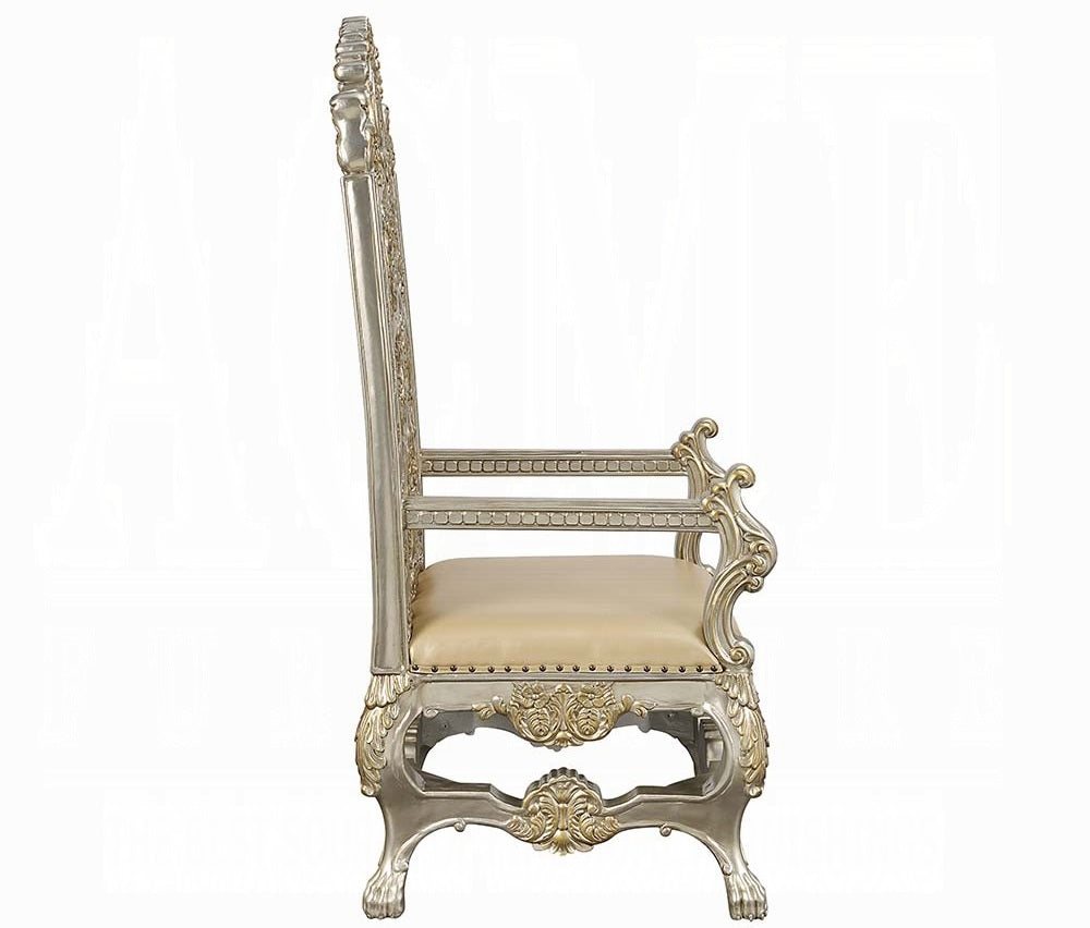 Acme DN01197-7PC 7 pc Astoria grand Danae champagne finish wood 18th century french inspired baroque ornate dining table set