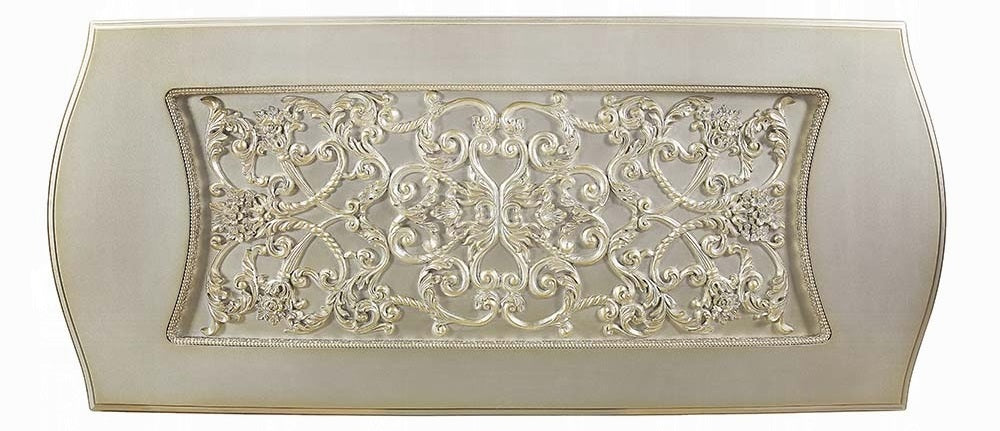 Acme DN01208-7PC 7 pc Astoria grand Sorina antique gold finish wood 18th century french inspired baroque ornate dining table set