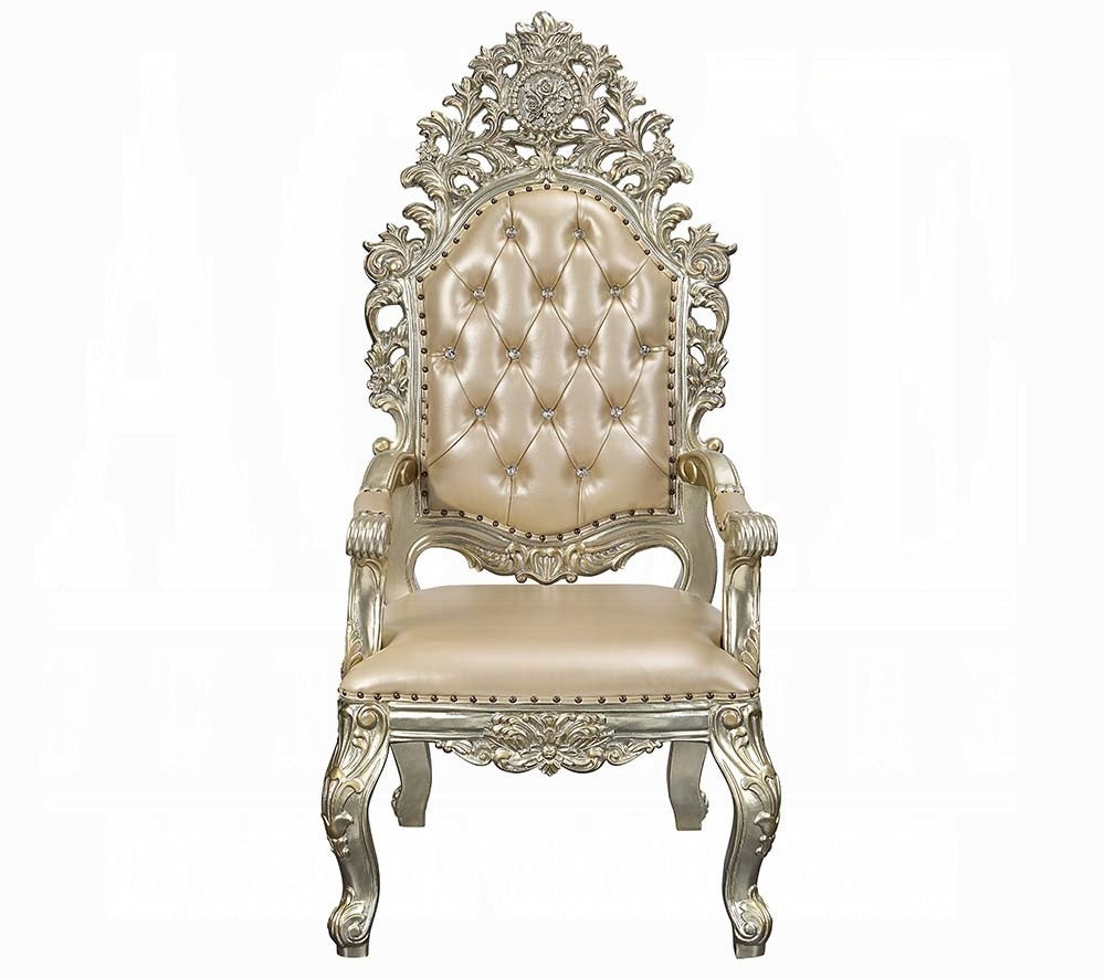 Acme DN01208-7PC 7 pc Astoria grand Sorina antique gold finish wood 18th century french inspired baroque ornate dining table set