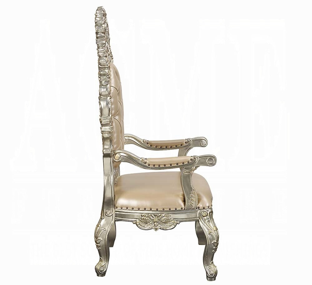 Acme DN01208-7PC 7 pc Astoria grand Sorina antique gold finish wood 18th century french inspired baroque ornate dining table set