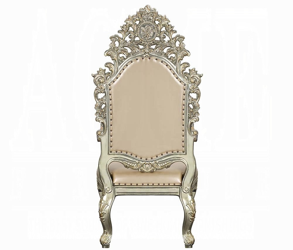 Acme DN01208-7PC 7 pc Astoria grand Sorina antique gold finish wood 18th century french inspired baroque ornate dining table set