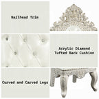 Acme DN01229-7PC 7 pc Astoria grand Adara antique white finish wood french inspired baroque ornate dining table set