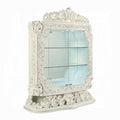 Acme DN01232 2 pc Astoria grand Adara antique white finish wood french inspired baroque ornate Hutch and buffet china cabinet