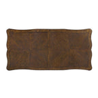 DN01357 7 pc Latisha antique oak finish wood carved ornate accents trestle base 114" dining table set