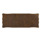 DN01357 7 pc Latisha antique oak finish wood carved ornate accents trestle base 114" dining table set