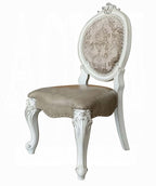 Acme 61130-DN01389-90 7 pc Astoria grand welton versailles bone white wash finish wood dining table set