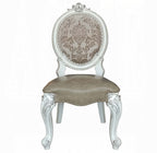 Acme 61130-DN01389-90 7 pc Astoria grand welton versailles bone white wash finish wood dining table set