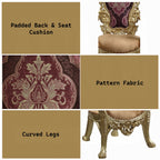 Acme DN01469-5PC 5 pc Astoria grand Bernadette gold finish wood 18th century french inspired baroque ornate 64" round dining table set