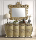 Acme DN01473 Astoria grand Bernadette gold finish wood 18th century french inspired baroque ornate dining buffet server sideboard hall entry cabinet