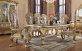 Acme DN01482-7PC 7 pc Astoria grand Cabriole gold finish wood 18th century french inspired baroque ornate dining table set