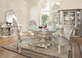 Acme DN01493-5PC 5 pc Astoria grand Sandoval champagne finish wood 18th century french inspired baroque ornate 60" round dining table set