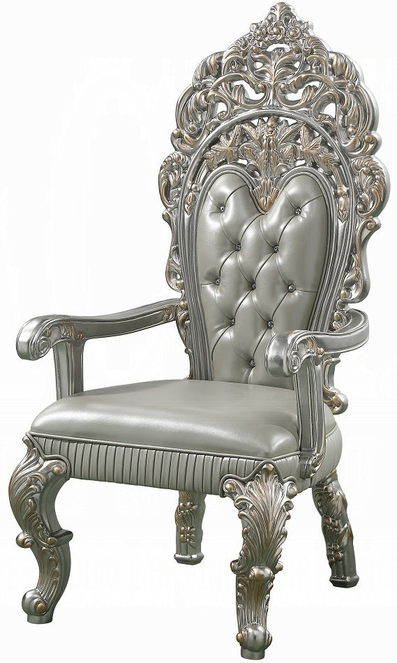 Acme DN01494-7PC 7 pc Astoria grand Sandoval champagne finish wood 18th century french inspired baroque ornate dining table set