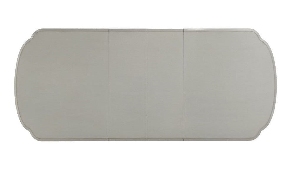 Acme DN01694 7 pc Astoria grand penaflor dresden vintage bone finish wood trestle base dining table set