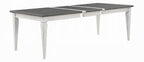 Acme DN02273-7PC 7 pc Katia weathered grey and white finish wood dining table set
