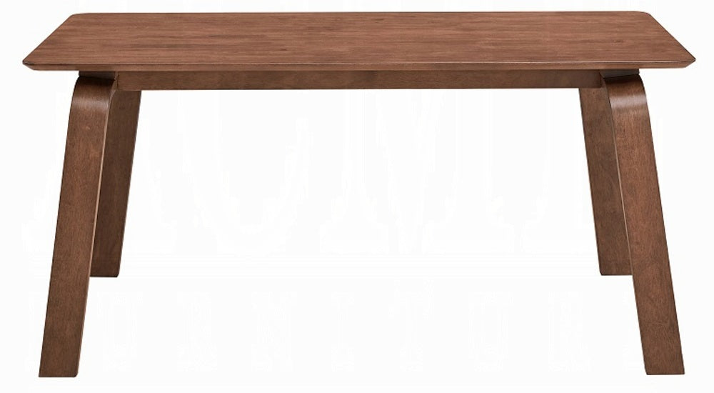 Acme DN02307-5PC 5 pc Ginny walnut finish wood mid-century modern dining table set